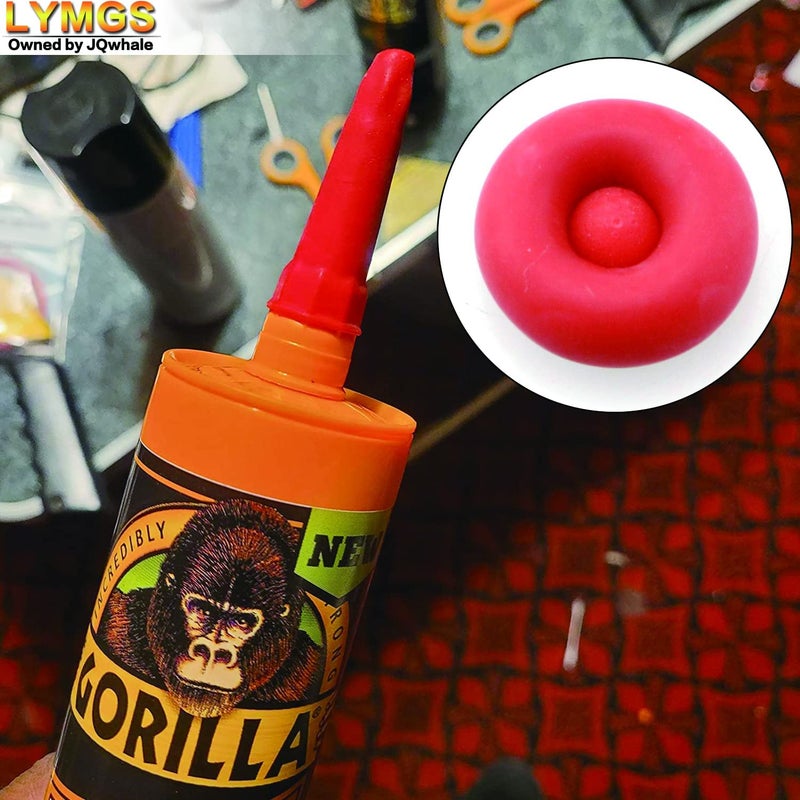 LYMGS Universal Fit Caulk Tube Latex Sealing Caps, Caulk Saver Cover Sealer for Sealing and Preserving Open Caulking Tube, Red 10 Pack - Image 5